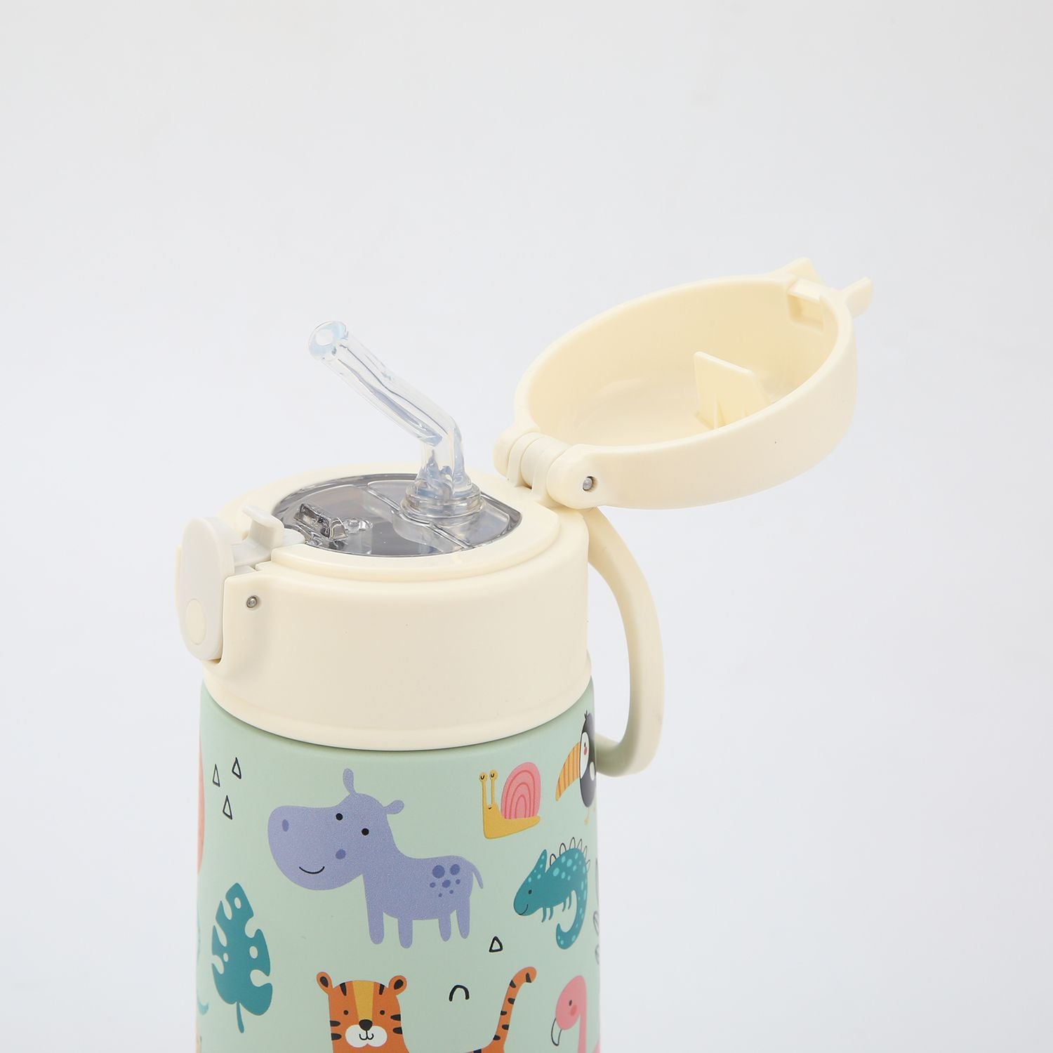 Crossing S/S 316 Kids' Insulated Water Bottle W/Sipper Silicone Straw 400ml