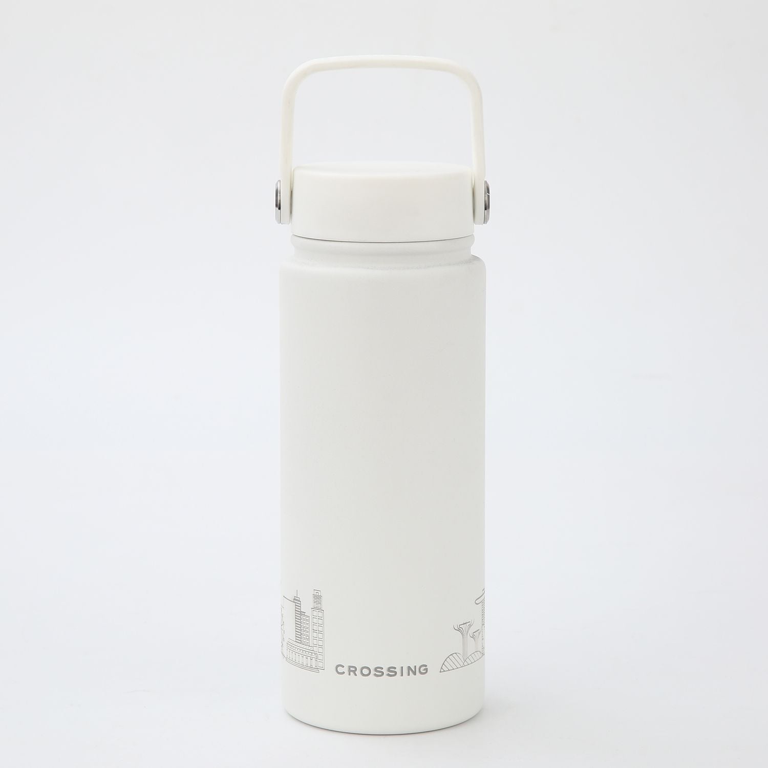 Crossing Urban Ceramic S/S Insulated Flat Cap Bottle With Handle 600ml