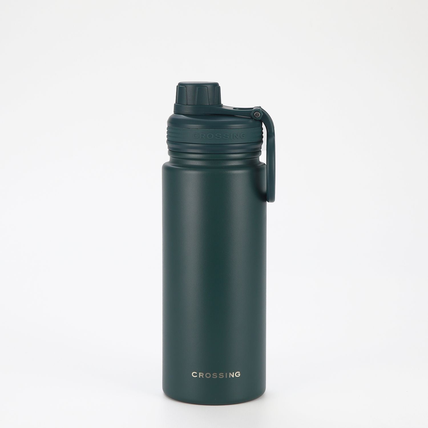 Crossing Urban Ceramic S/S Insulated Screw Cap Sports Bottle With Handle 600ml
