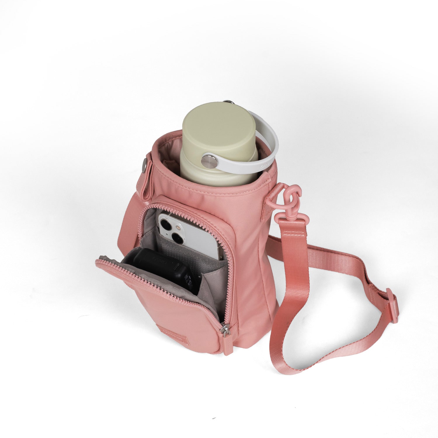 Crossing Water Bottle Crossbody Bag With  Front Pocket 2L