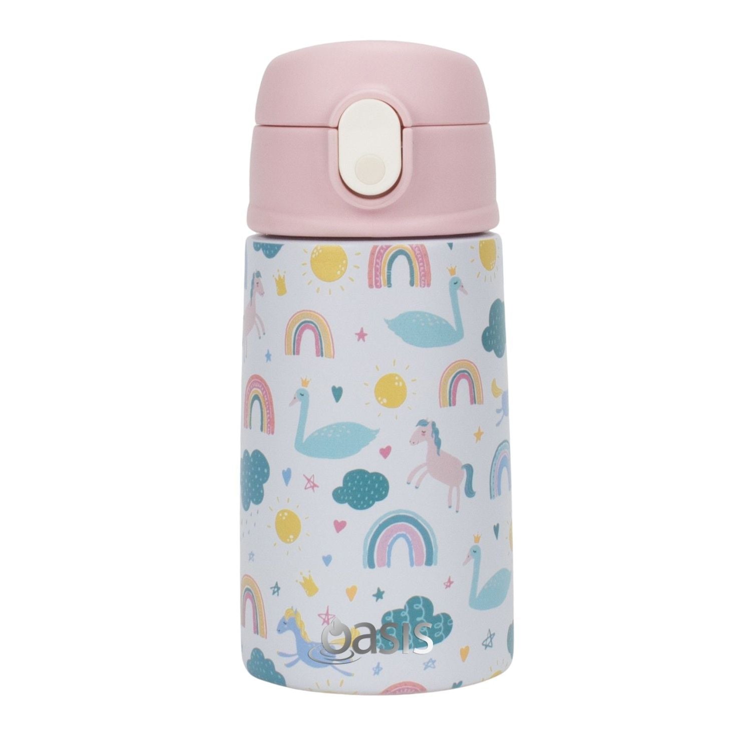 Oasis Kids Water Bottle with Sipper Silicone Straw 400ML