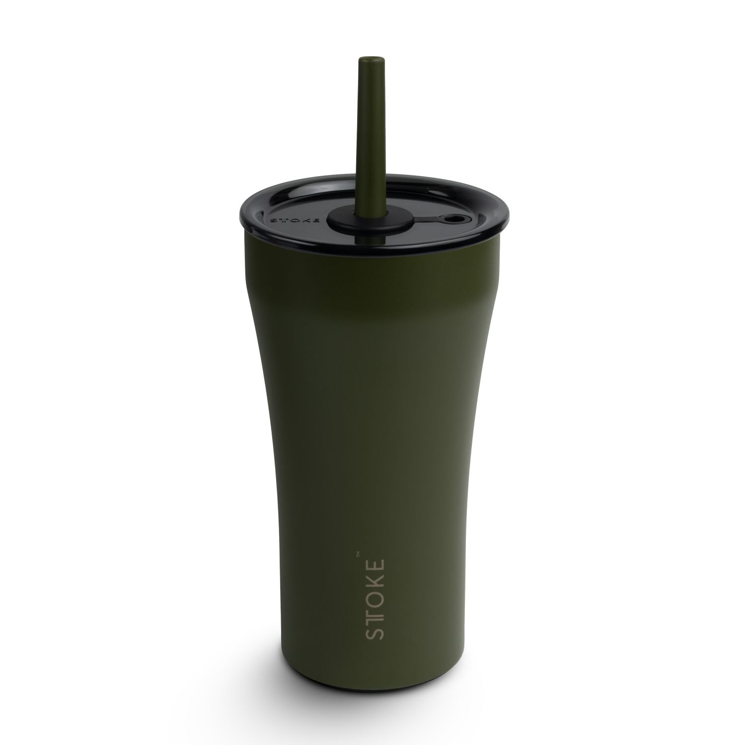 STTOKE Earth Leakproof Ceramic Insulated Cup Powder Coating With Straw 20OZ