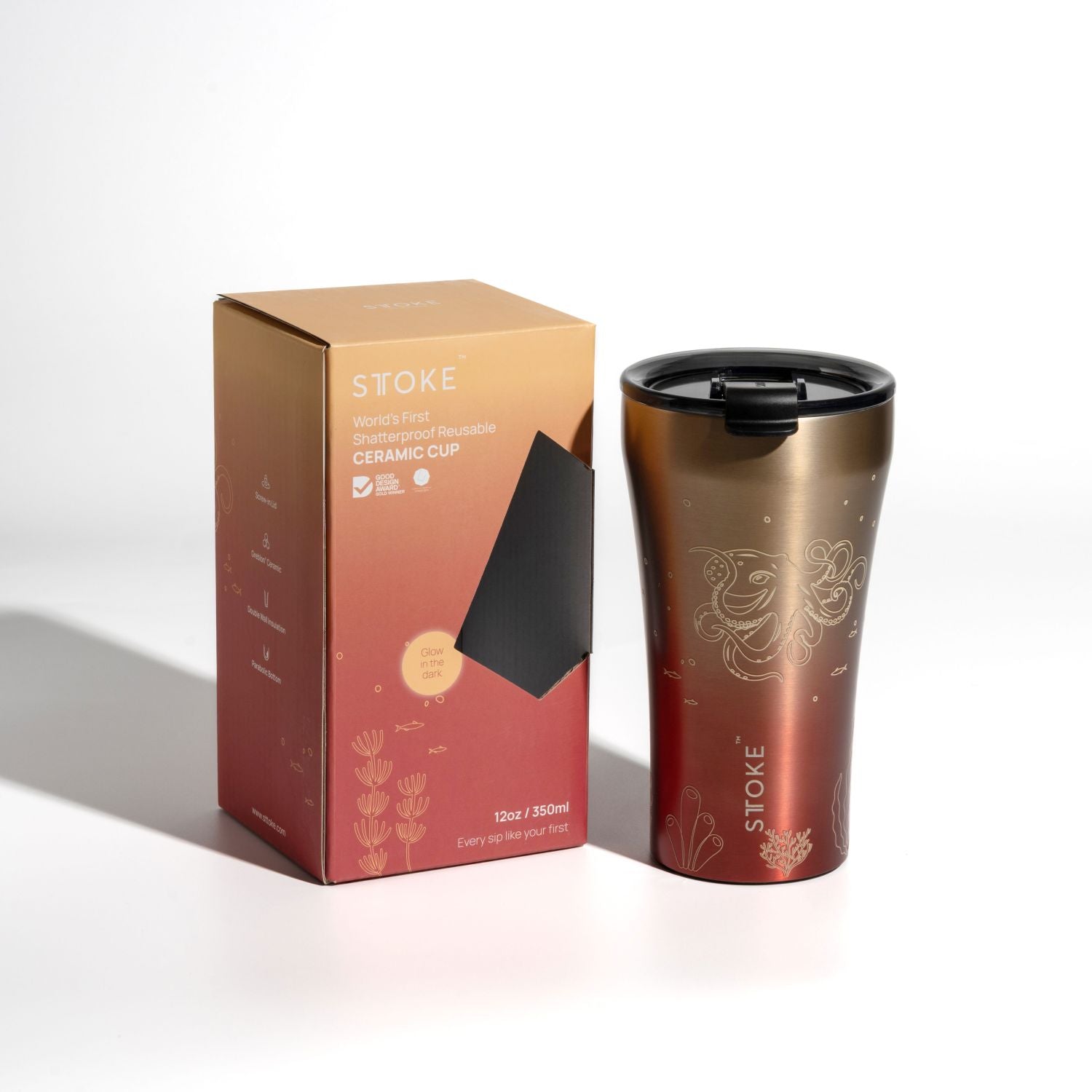 STTOKE Limited Edition Leakproof Ocean Series Insulated Cup 12OZ