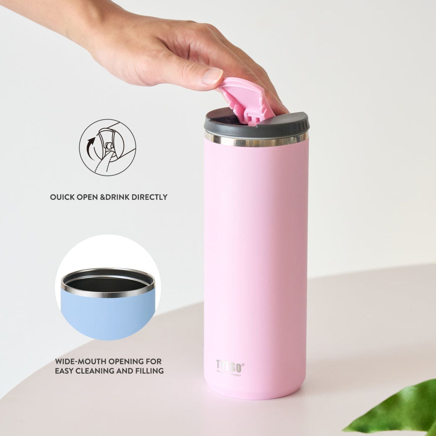 Tyeso Eon 2.0 Leakproof S/S Vacuum Coffee Tumbler 600ML