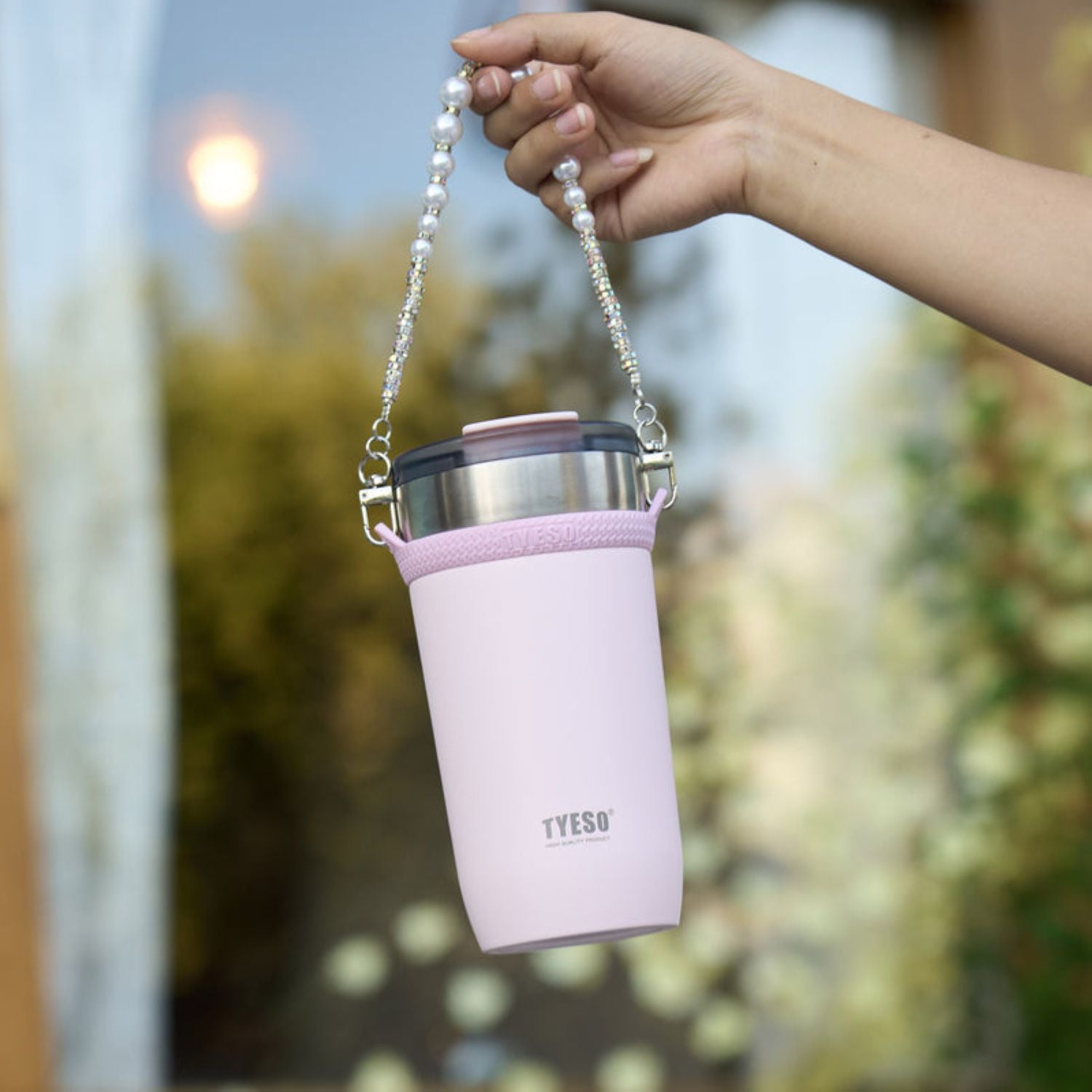 Tyeso Opaline Leakproof Flip Lid S/S Vacuum Insulated Tumbler 550ML