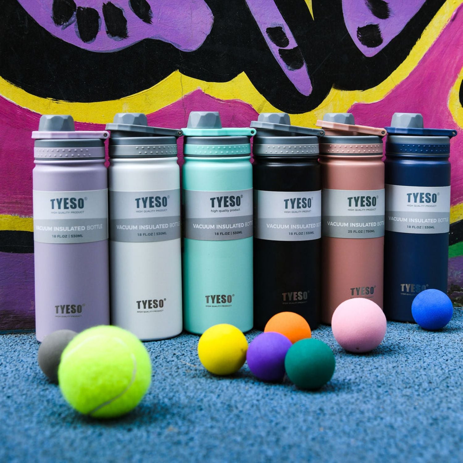Tyeso Revive (Matte) S/S Vacuum Insulated Bottle With Handle 750ML