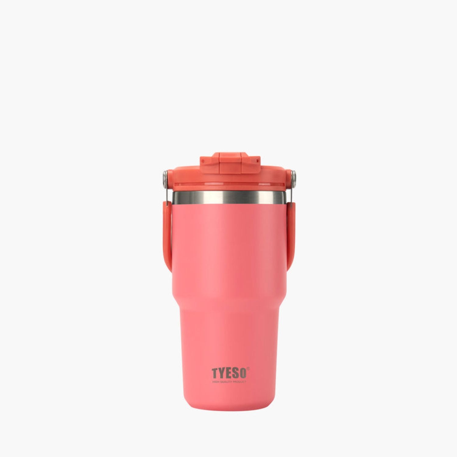 Tyeso Roam 2.0 Leakproof 2 In 1 Sip & Straw Lid S/S Vacuum Insulated Tumbler With Handle 600ML