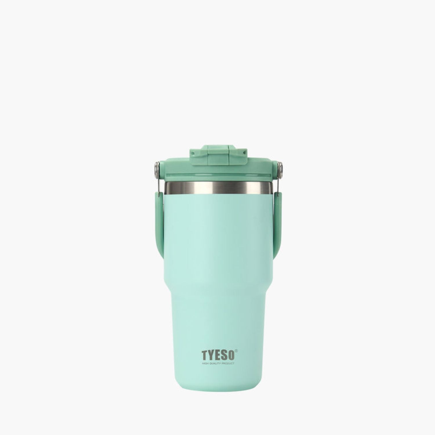 Tyeso Roam 2.0 Leakproof 2 In 1 Sip & Straw Lid S/S Vacuum Insulated Tumbler With Handle 600ML