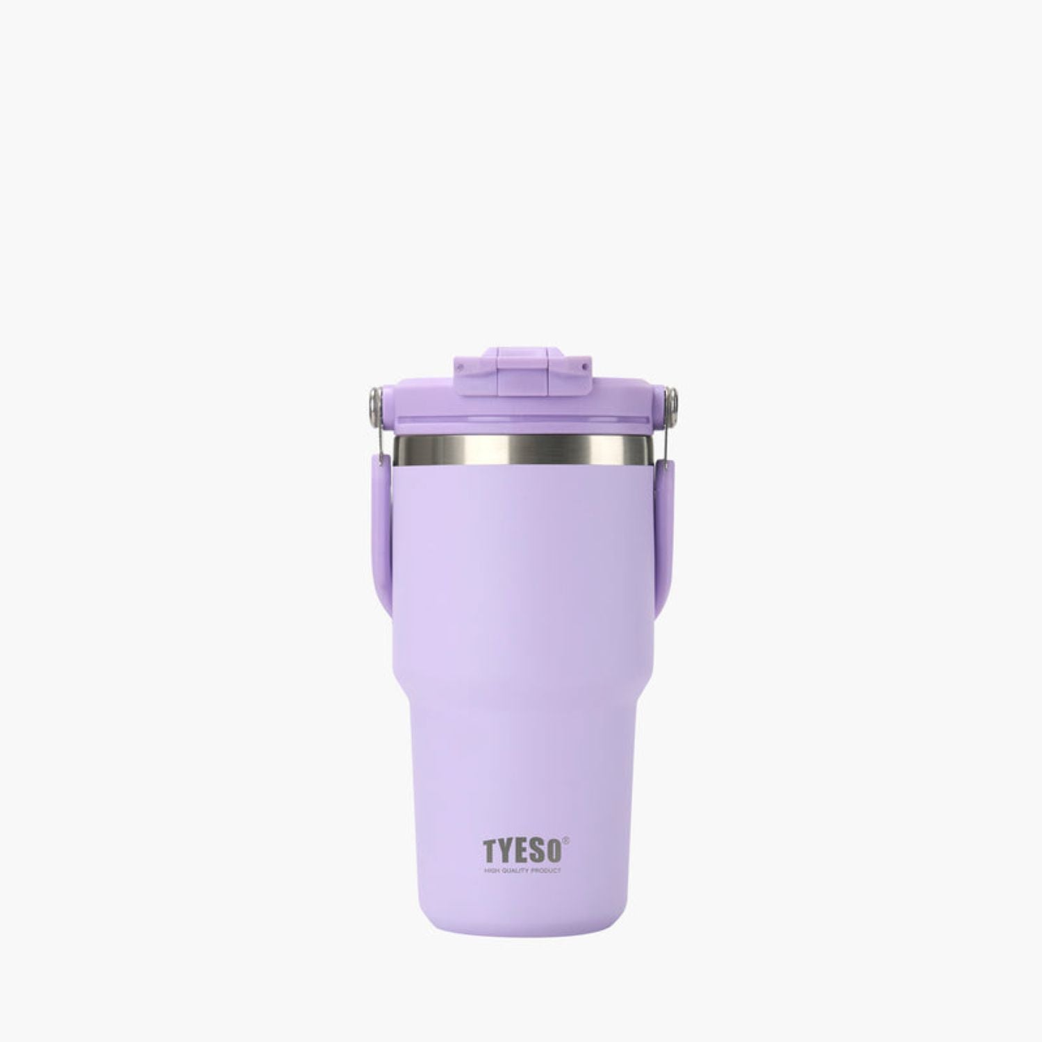Tyeso Roam 2.0 Leakproof 2 In 1 Sip & Straw Lid S/S Vacuum Insulated Tumbler With Handle 600ML