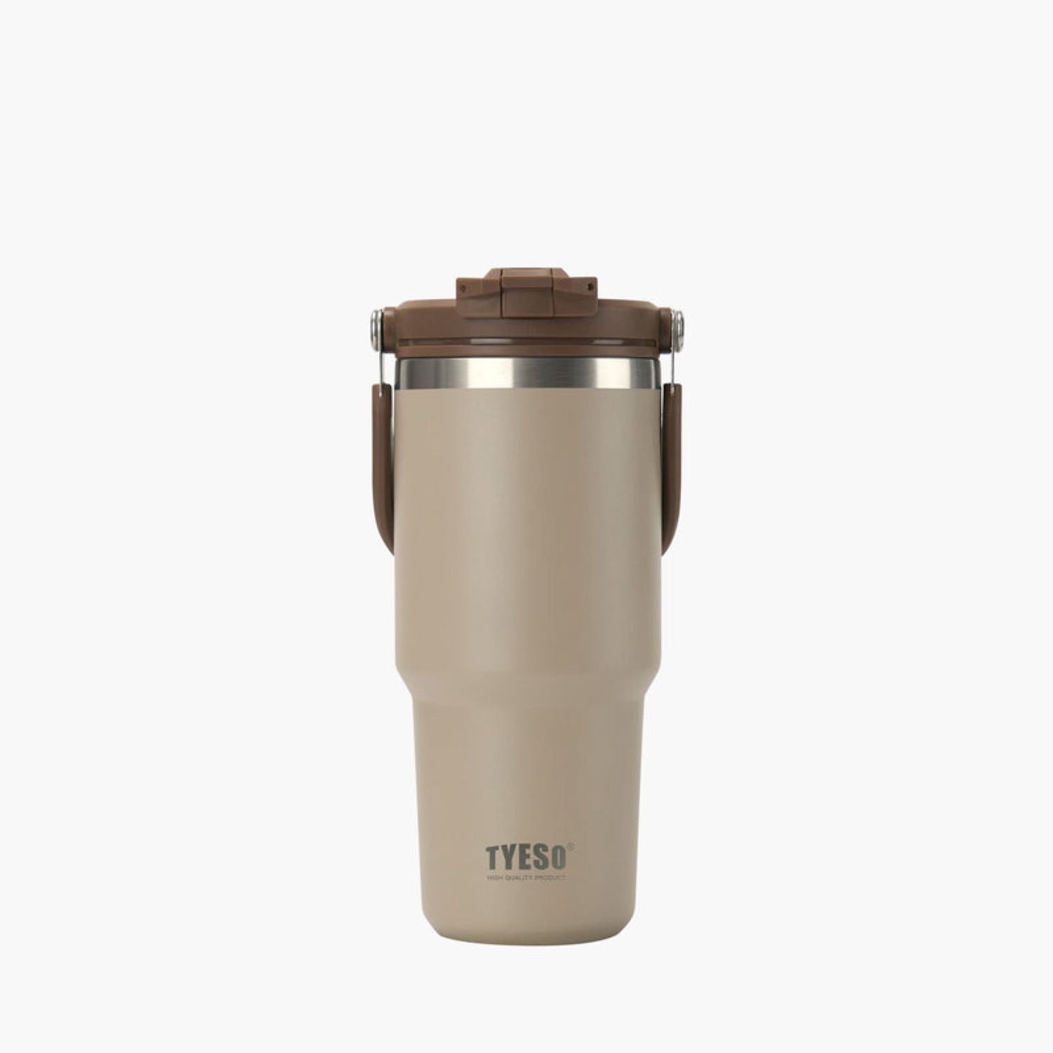 Tyeso Roam 2.0 Leakproof 2 In 1 Sip & Straw Lid S/S Vacuum Insulated Tumbler With Handle 750ML