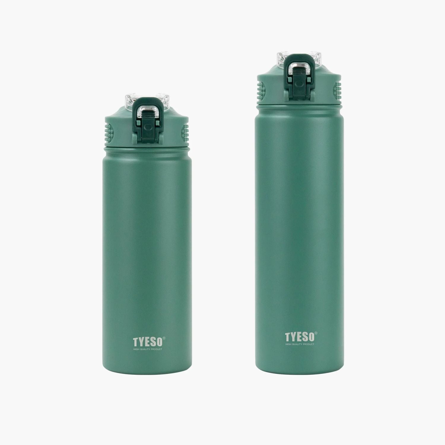 Tyeso Wander Lockable One Press Straw Flip Lid S/S Vacuum Insulated Bottle With Handle 600ml