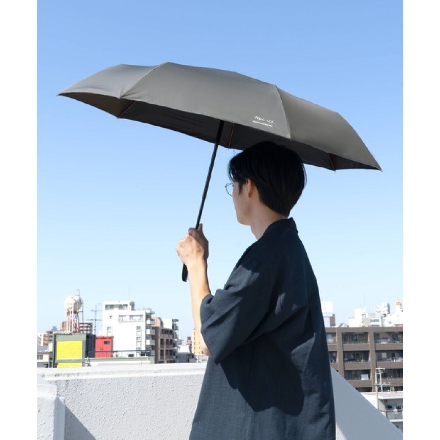 WPC IZA Wind Resistance (2025) UV Protection UPF 50+ Men's Umbrella 55cm